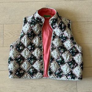 Clare V Timothee Floral Quilted Vest- Sold out everywhere
